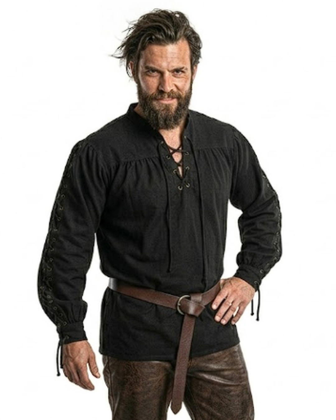 Lace-Back Raider Shirt for renaissance costume vendor catalogue