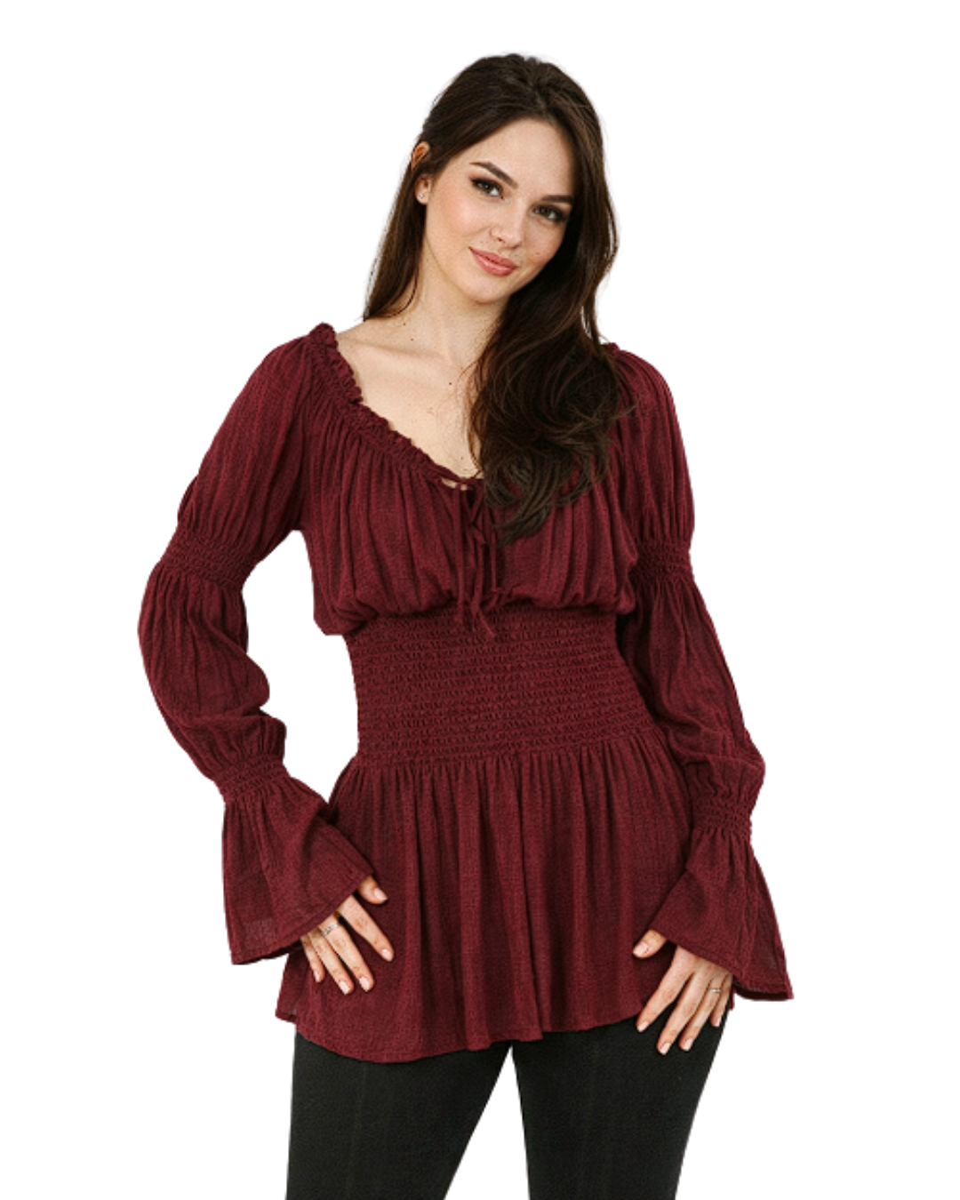 Smocked Renaissance Peasant Top for renaissance costume vendor catalogue