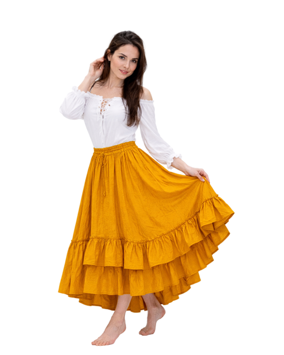 Ruffled Renaissance Festival Skirt for renaissance costume vendor catalogue