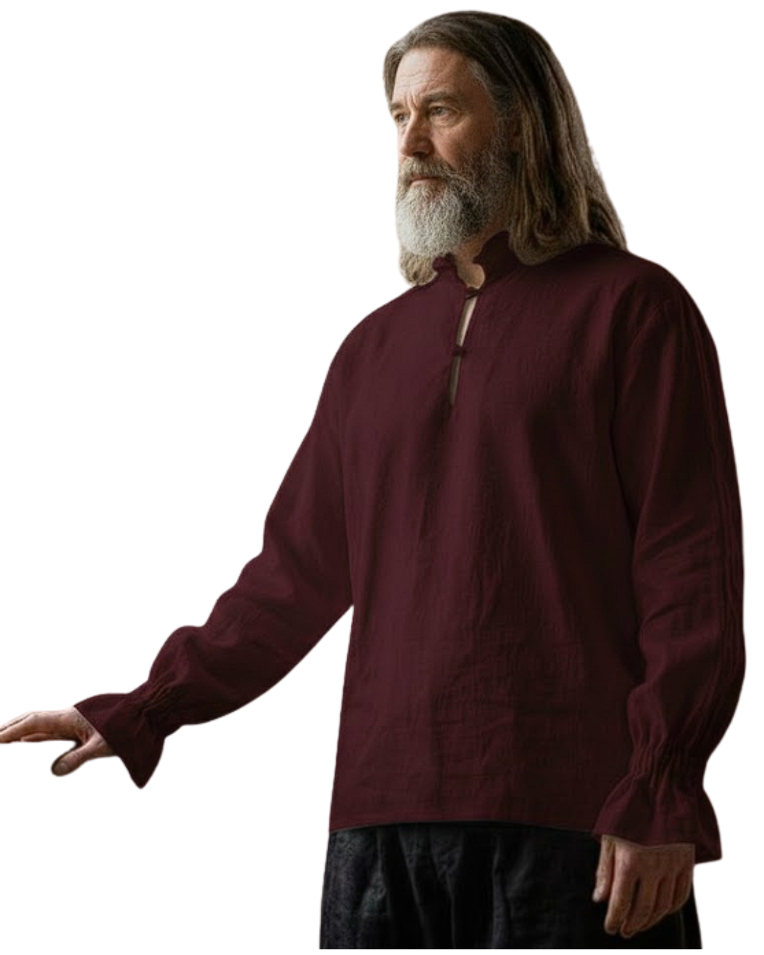 Nordic Band Collar Shirt for renaissance costume vendor catalogue